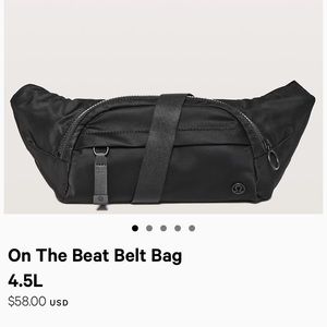 Lululemon On The Beat Belt Bag NWT